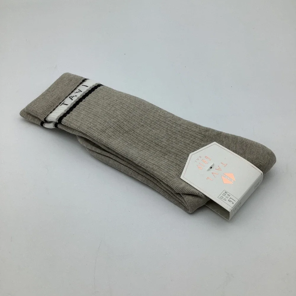 Tavi‎ Grip Kai Socks Shitake Heather Organic Cotton Crew Size Large New